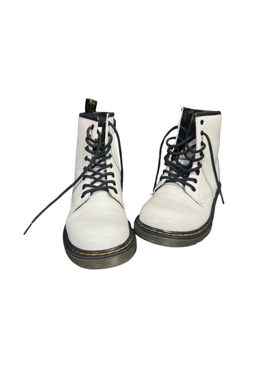 Dr. Martens Other - Dr. Martens 1460 J White Patent Lace Up Boots Kids Size US 3 EU 34